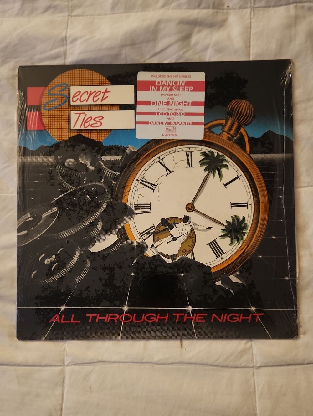 Secret Ties: All Through the Night Vinyl -- 95% Sealed Side Open. Never Played
